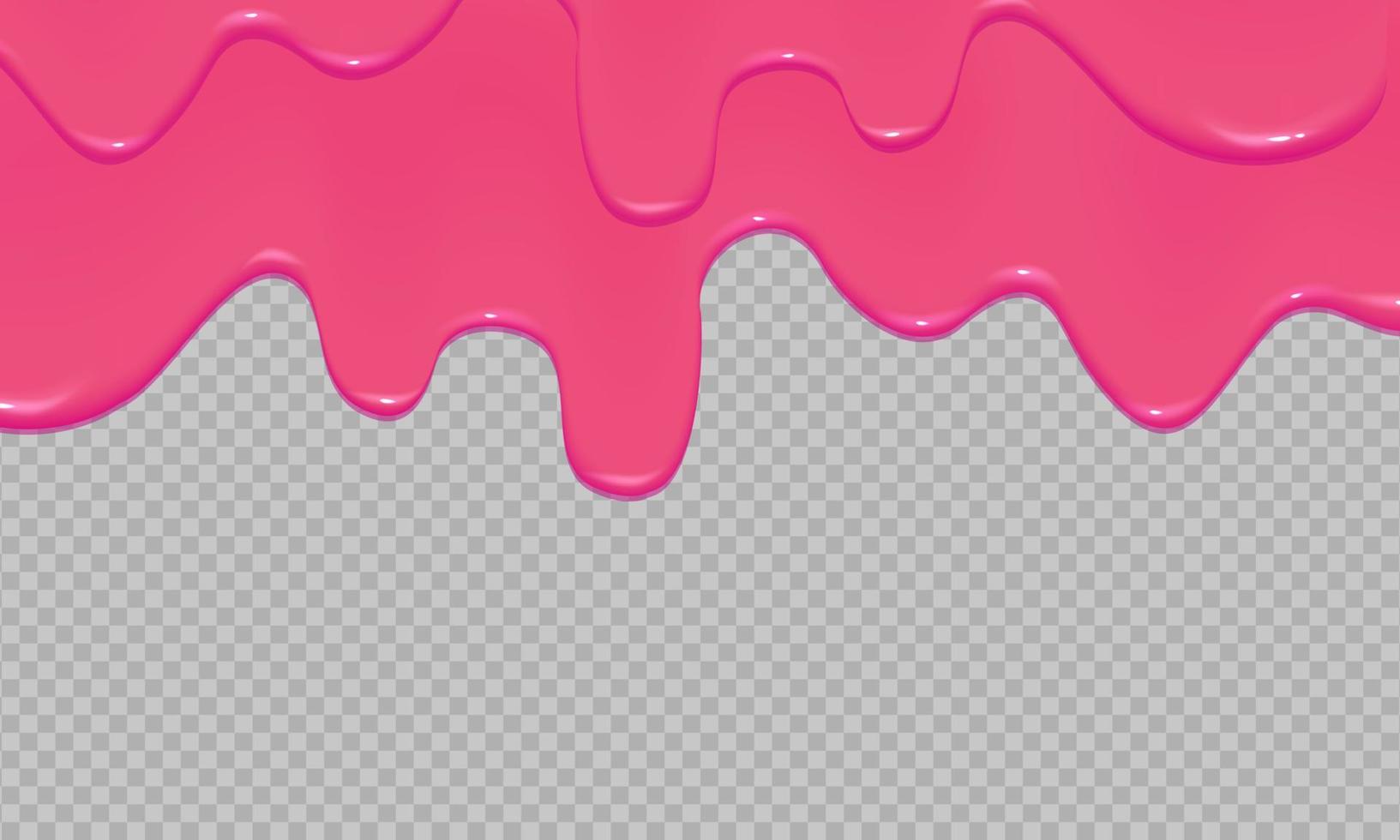 Dripping jam or pink caramel. vector