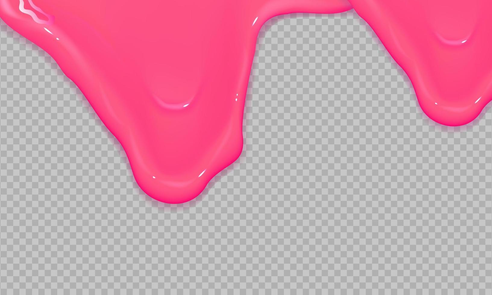 Dripping jam or pink caramel. vector