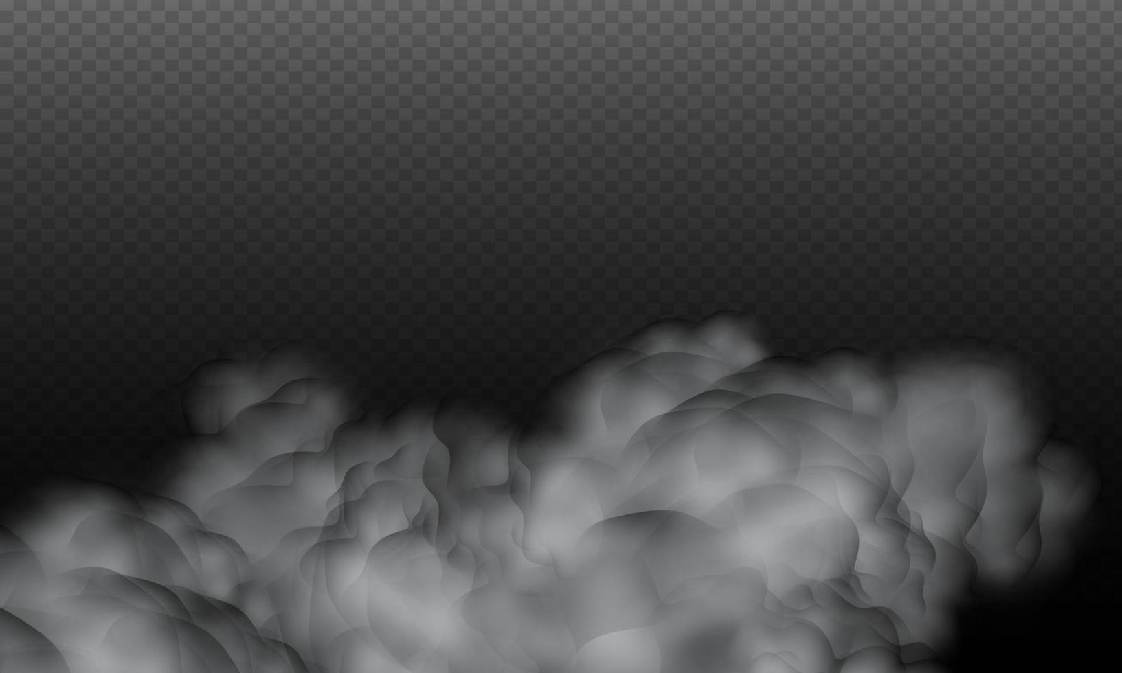 Vector illustration clouds and dust.