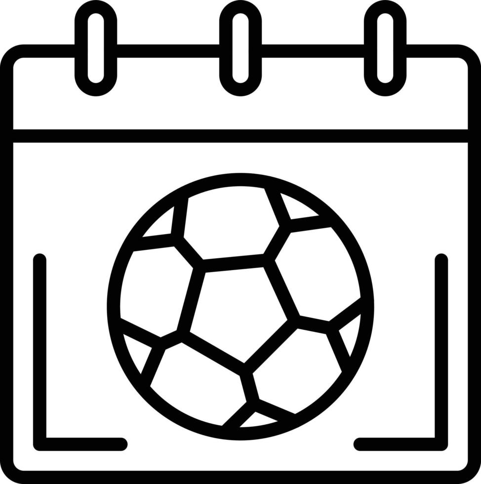 Calendar Line Icon vector
