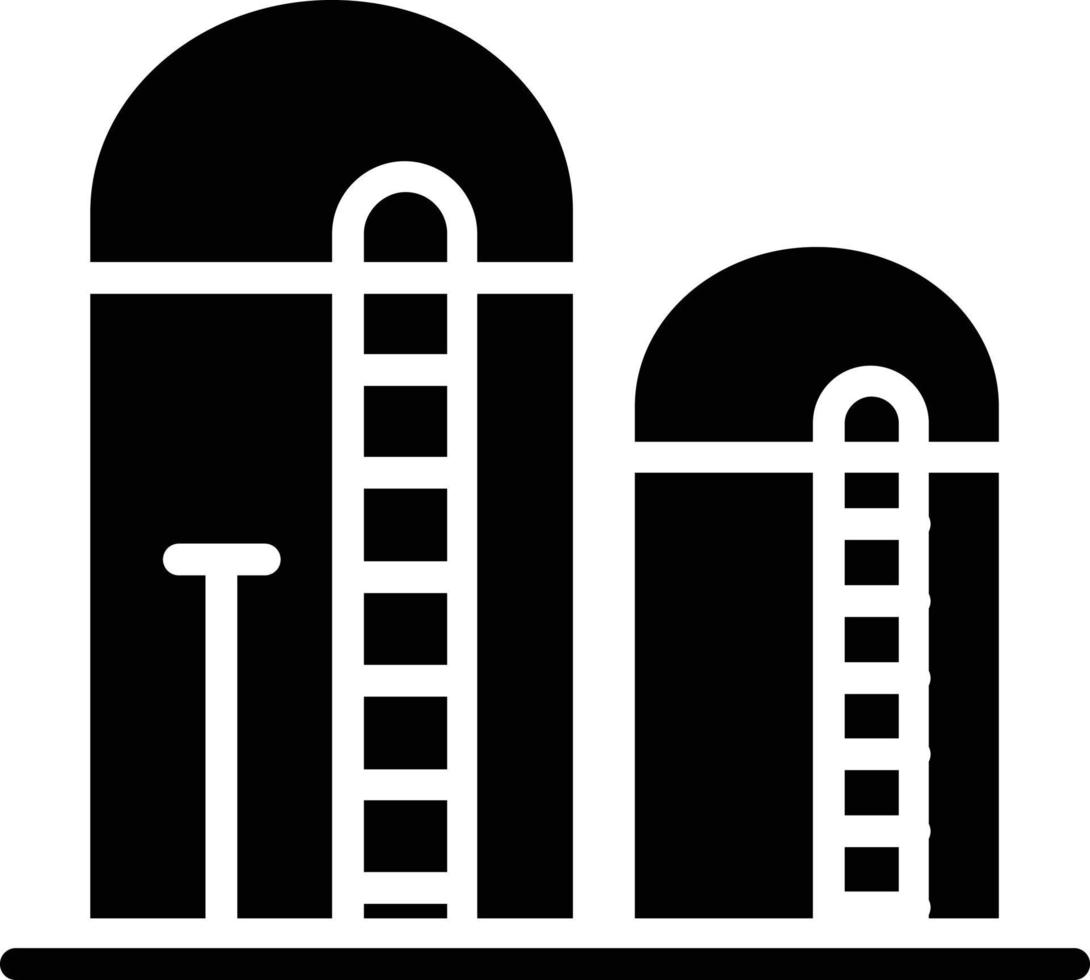 icono de glifo de silo vector