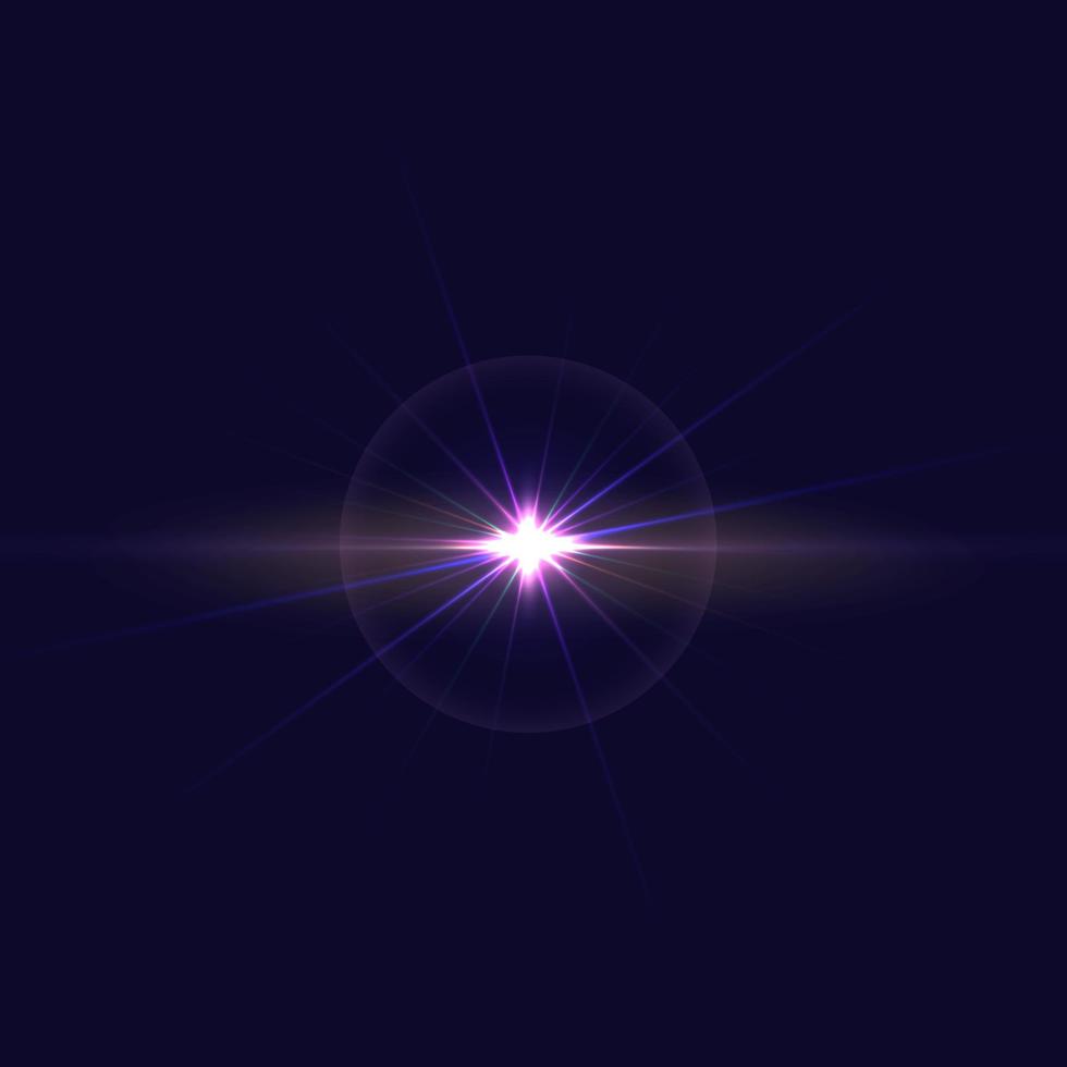conjunto de rayos láser o de luz horizontales brillantes. hermosos reflejos con rayas luminosas sobre un fondo claro. vector