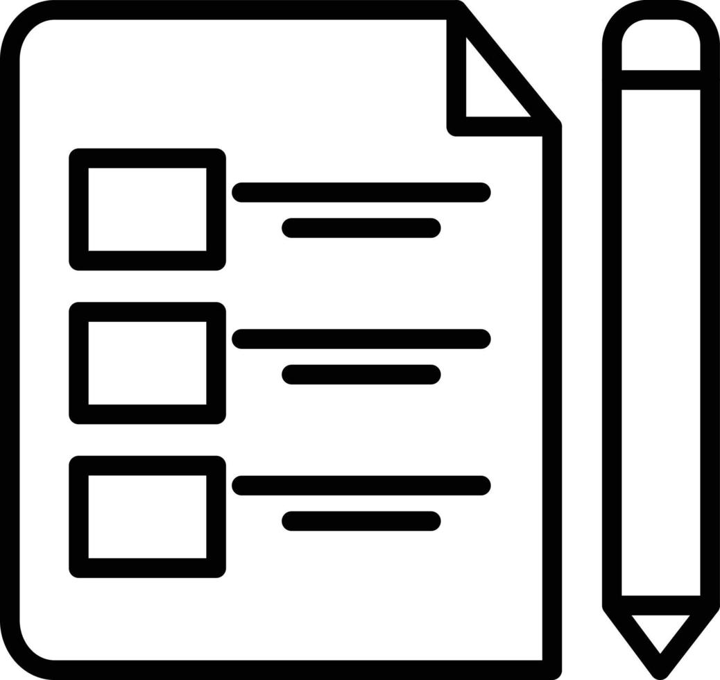 Form Line Icon vector