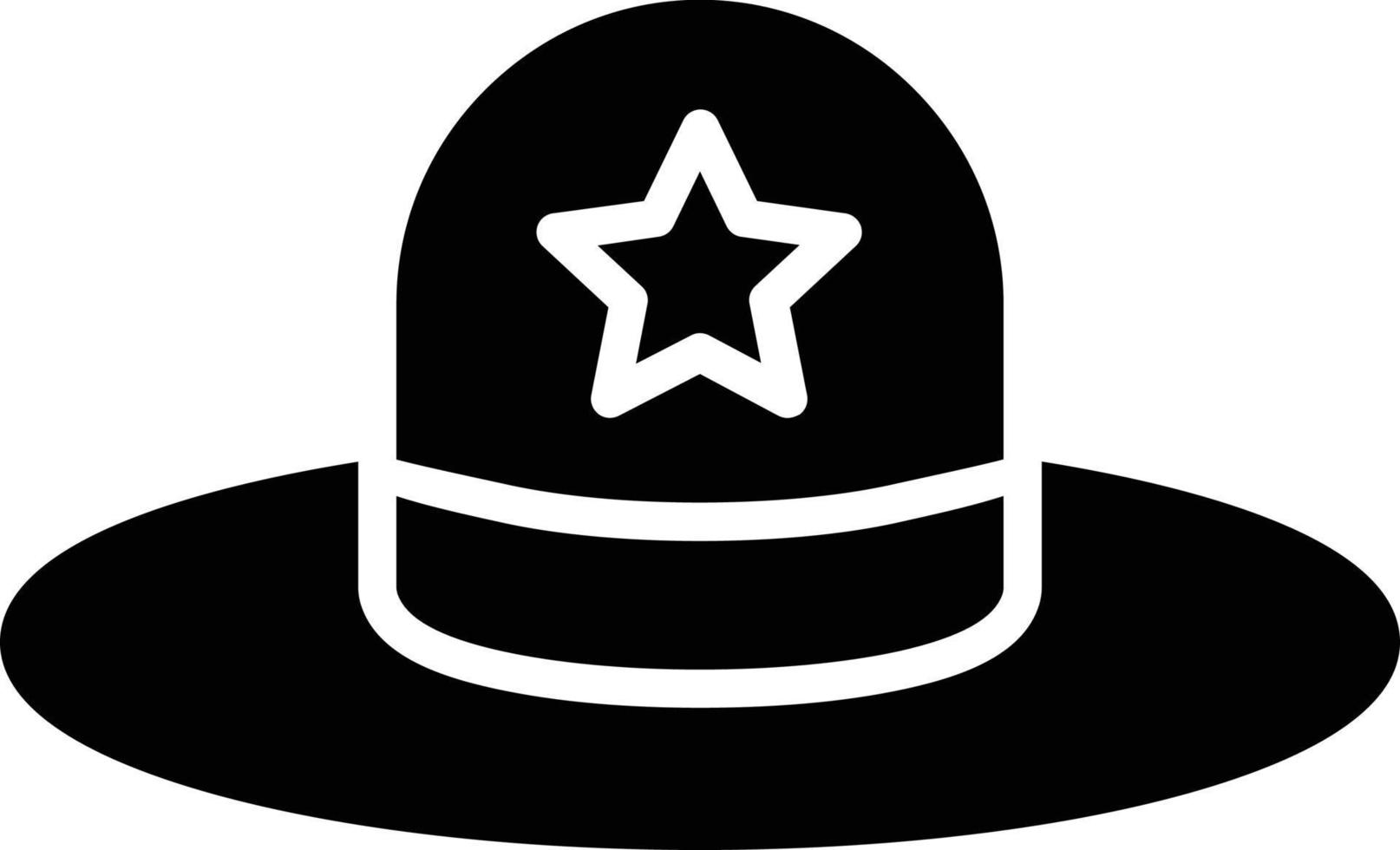 Hat Glyph Icon vector