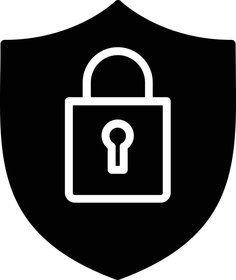 Security Glyph Icon vector