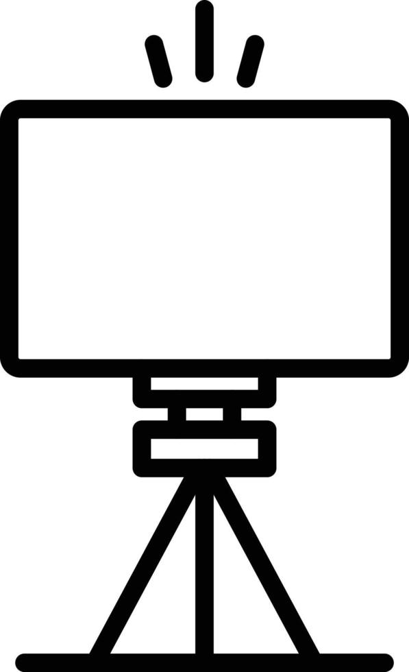 Led Light Line Icon vector