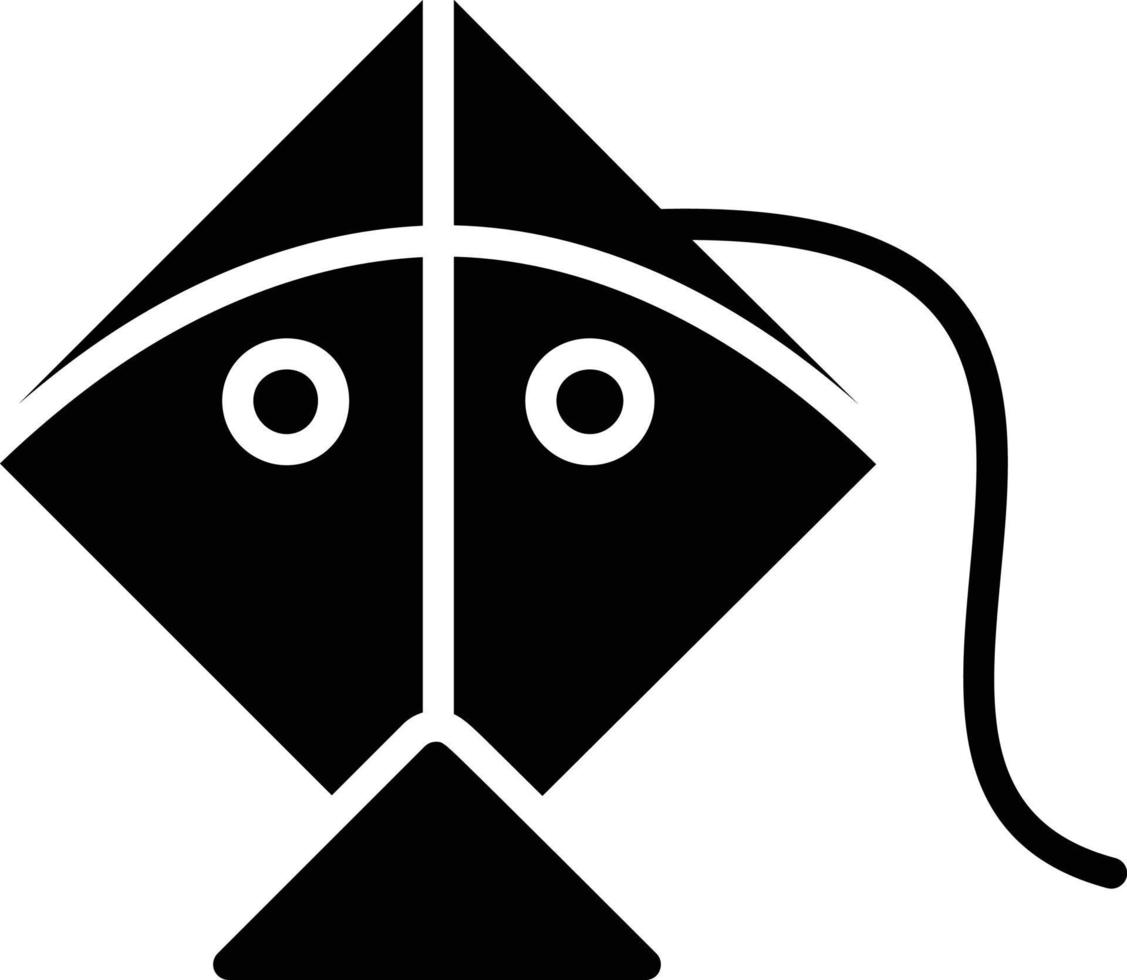 Kite Glyph Icon vector