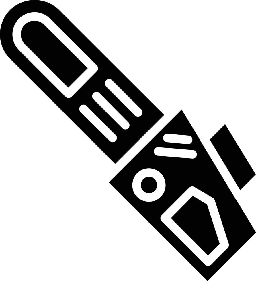 Chainsaw Glyph Icon vector