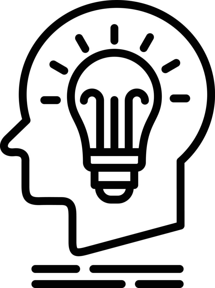 Idea Line Icon vector