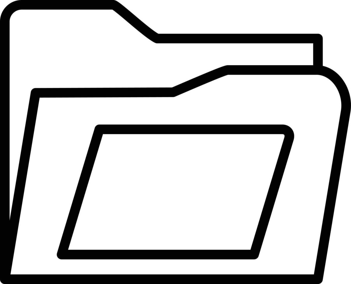 Folder Line Icon vector