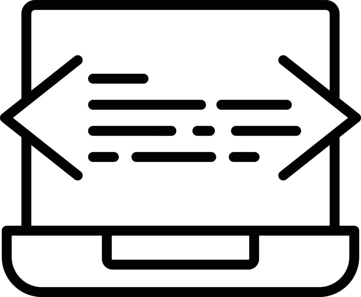 Programming Line Icon vector