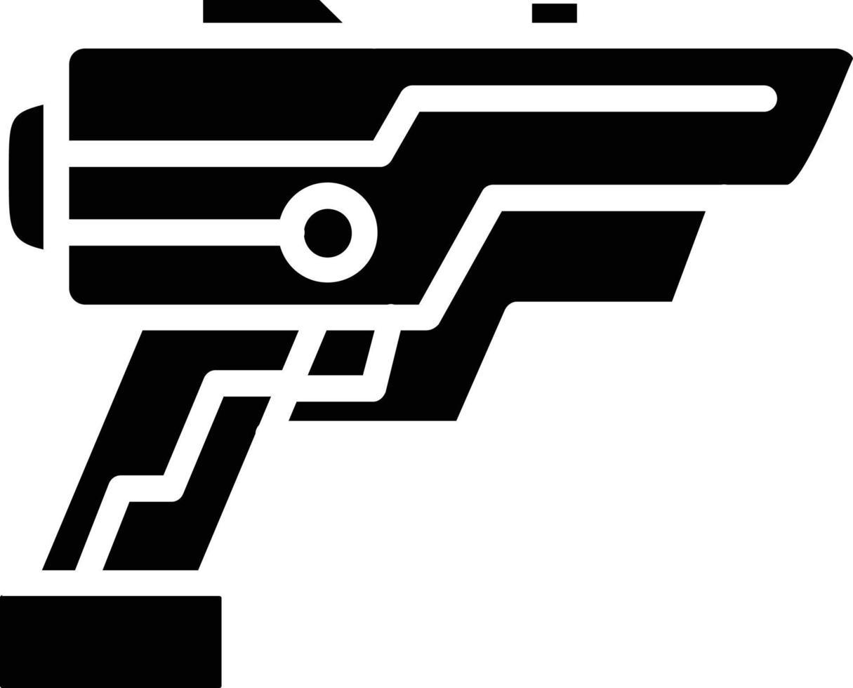 icono de glifo de pistola vector