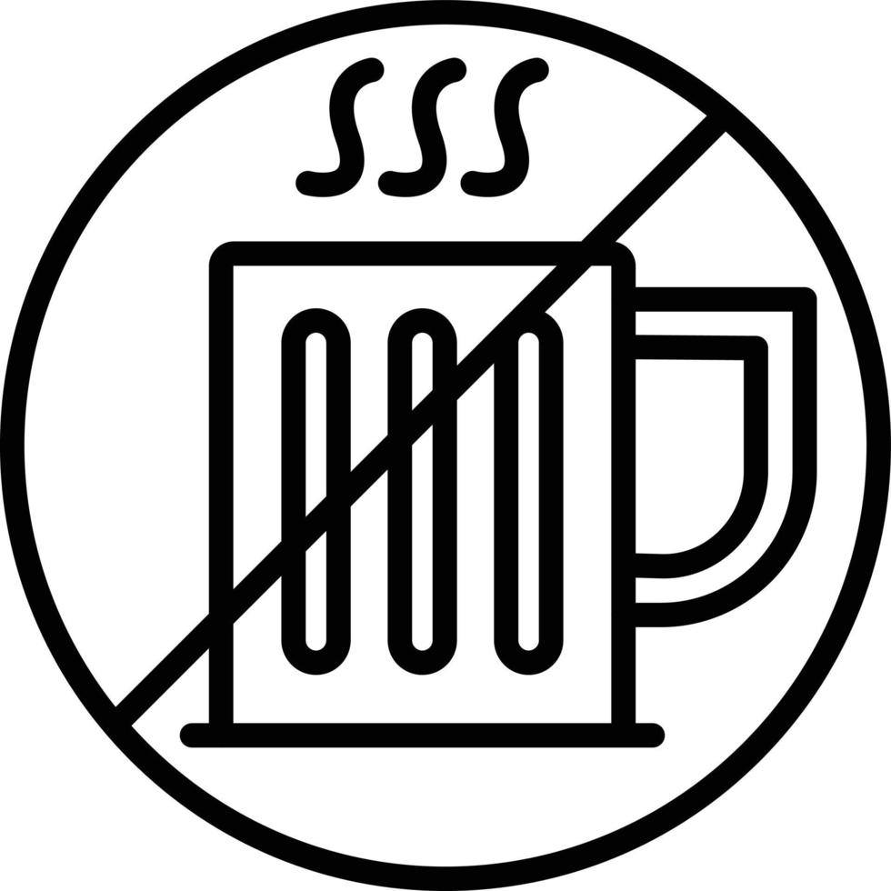 No Drink Icon vector