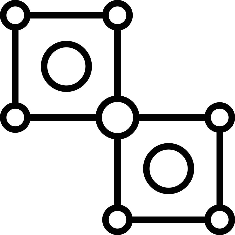 Bounding Box Line Icon vector
