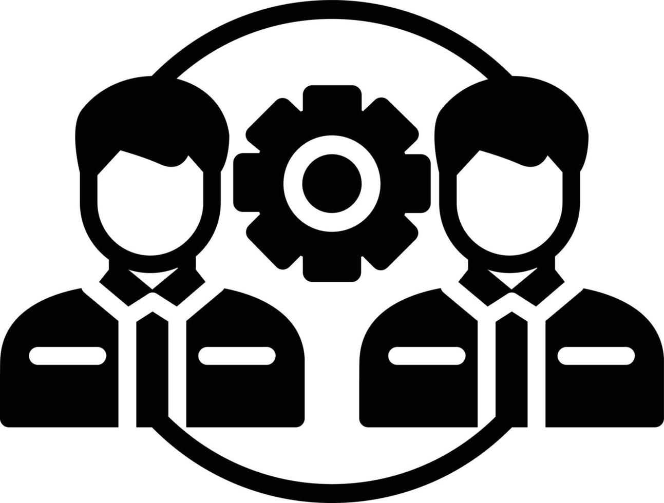 Relationship Glyph Icon vector