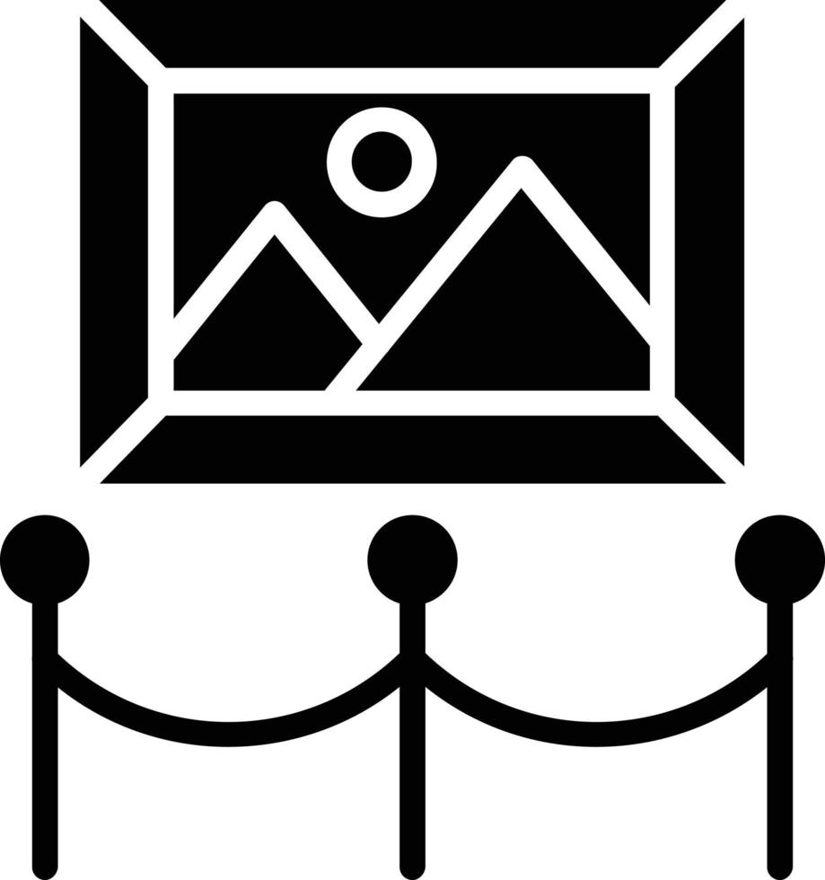 Art Gallery Glyph Icon vector