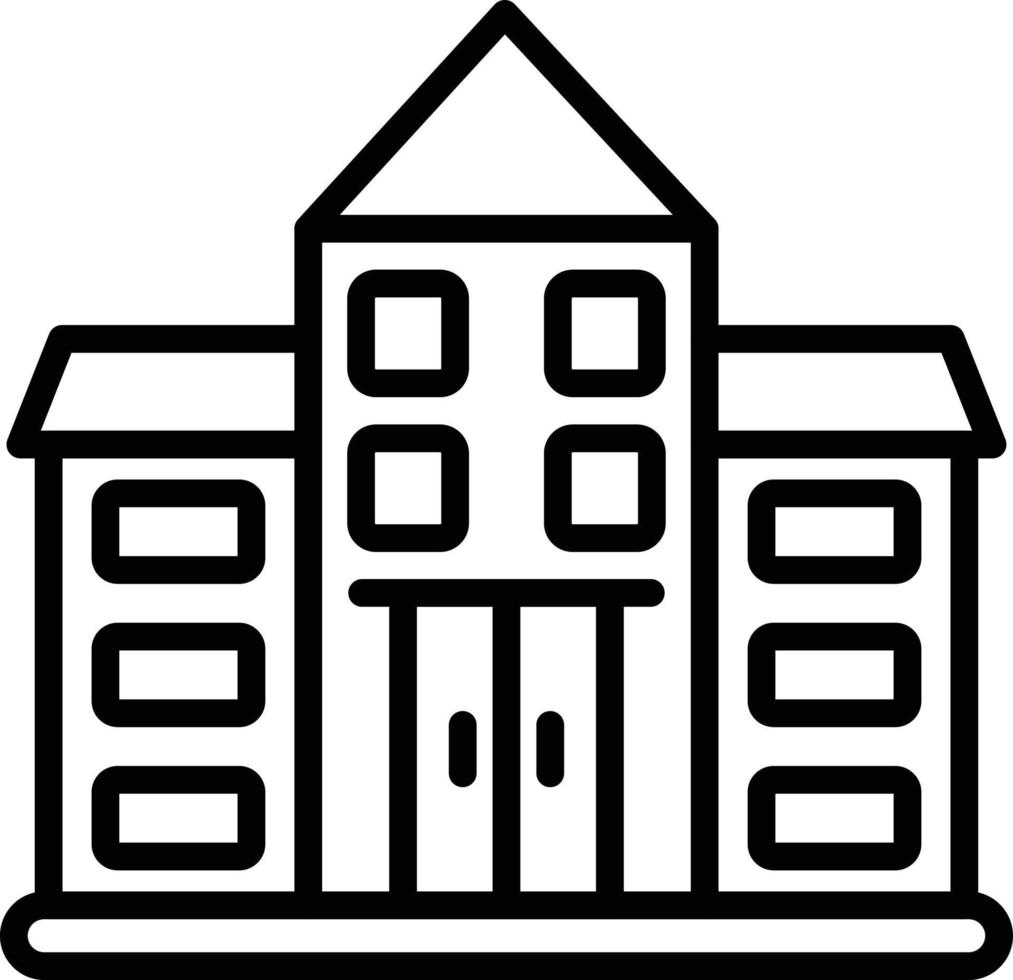Campus Line Icon vector