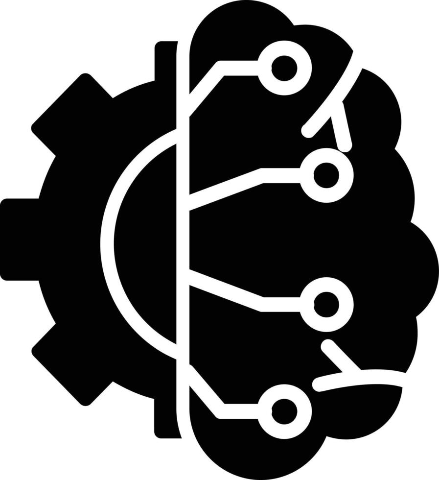 Brains Glyph Icon vector