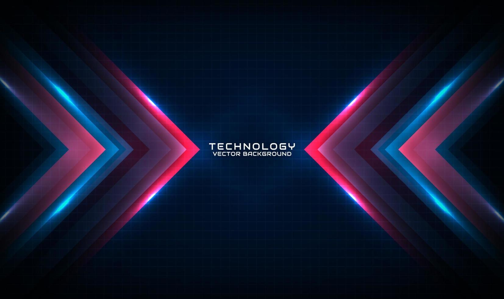 3D blue red techno abstract background overlap layer on dark space with motion blur tech style decoration. Graphic design element speed concept for banner, flyer, card, brochure cover, or landing page vector