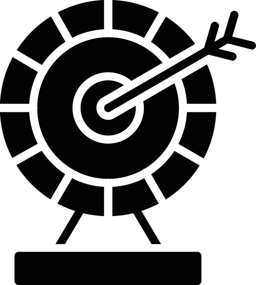 Dart Board Glyph Icon vector