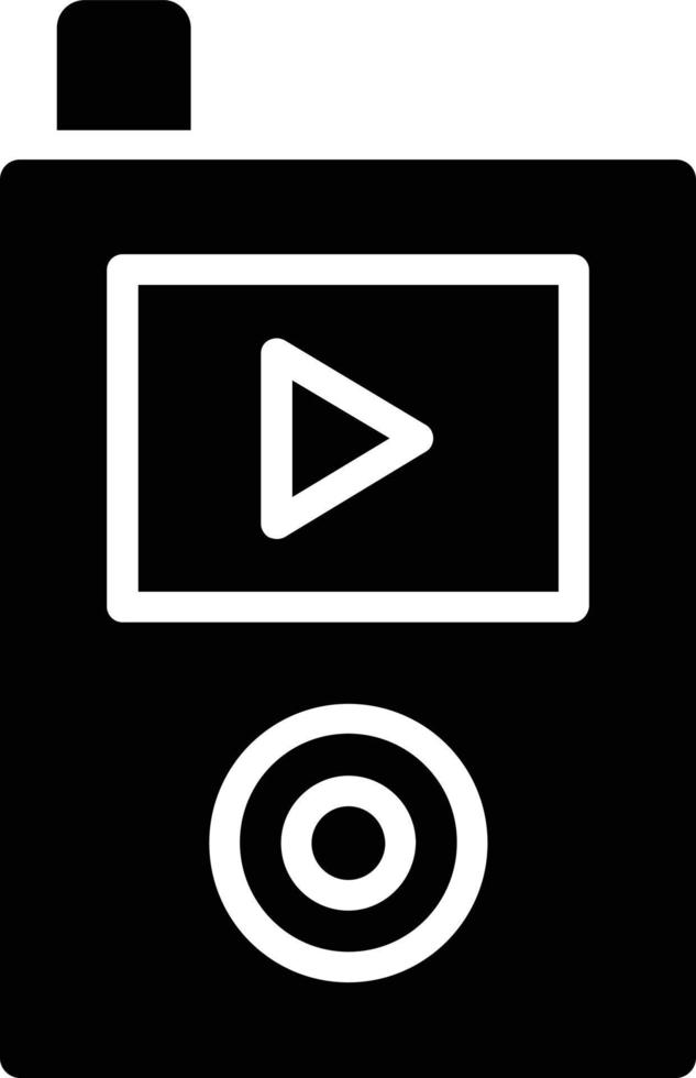 Music Player Glyph Icon vector