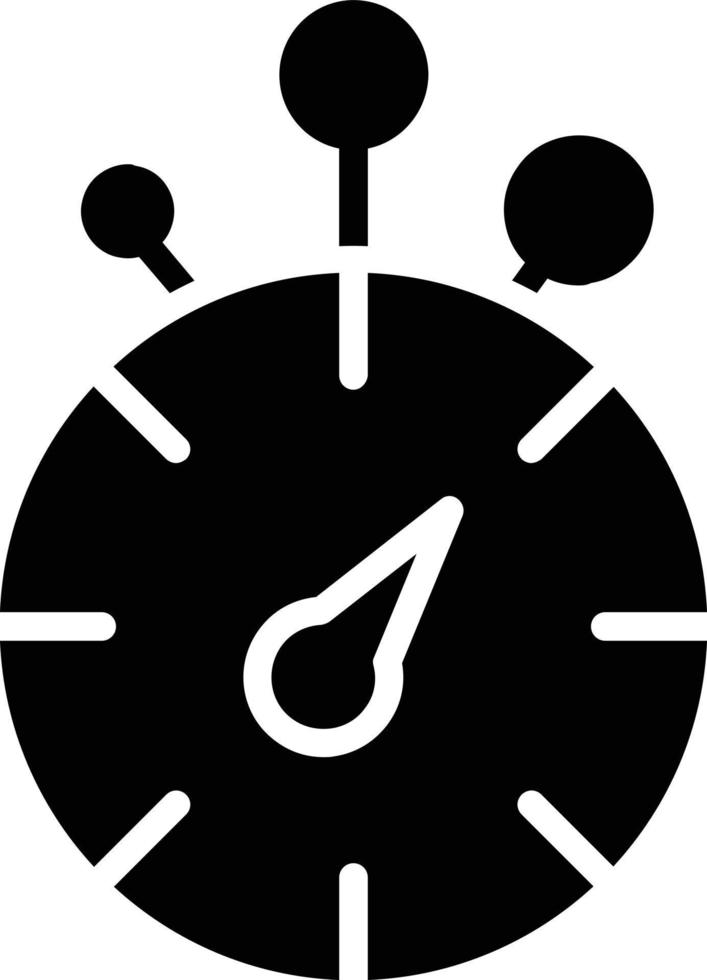 Stopwatch Glyph Icon vector
