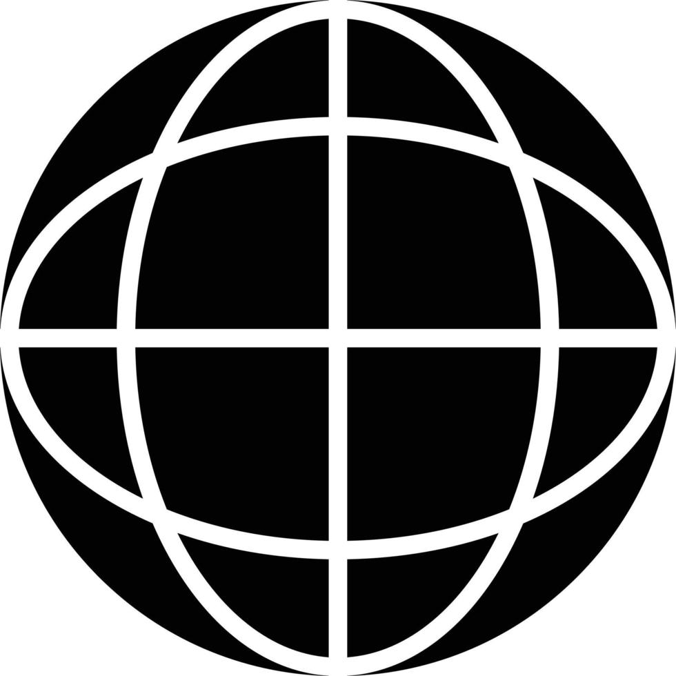 Global Glyph Icon vector