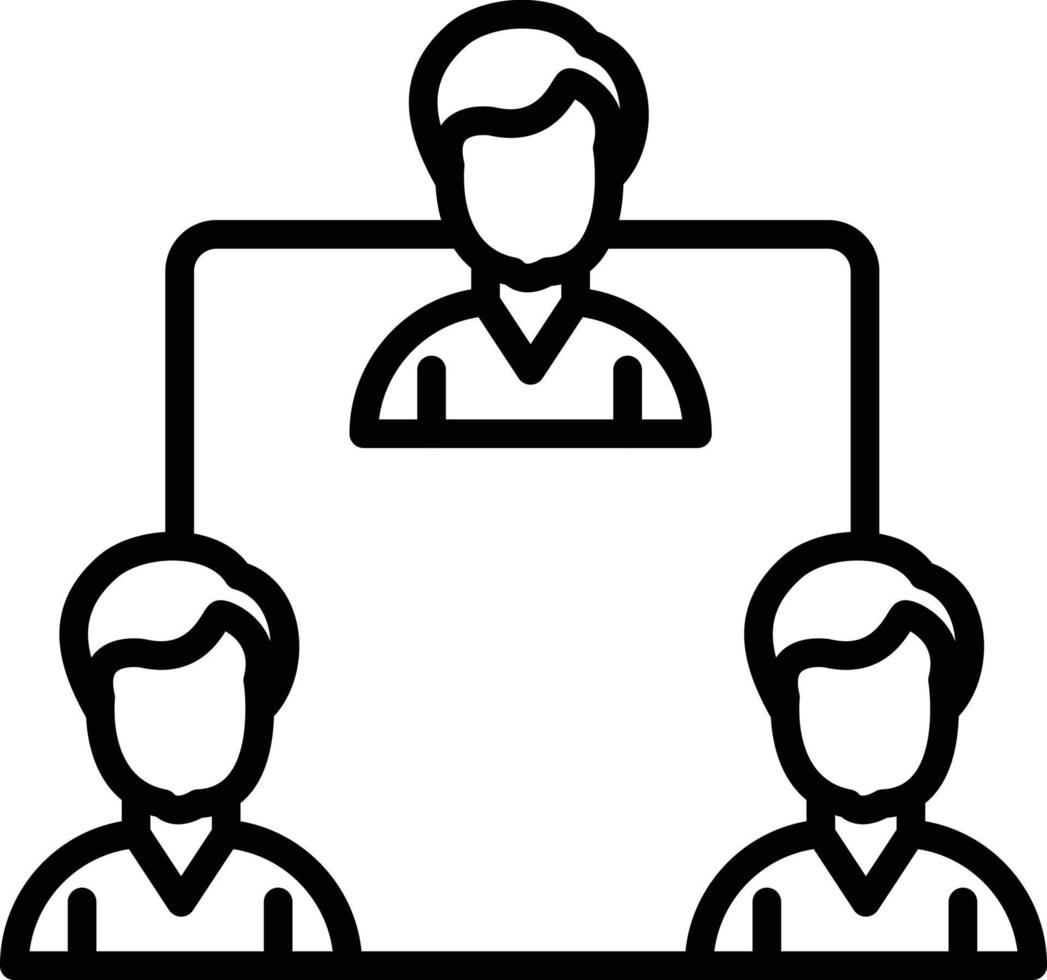 Relationship Line Icon vector