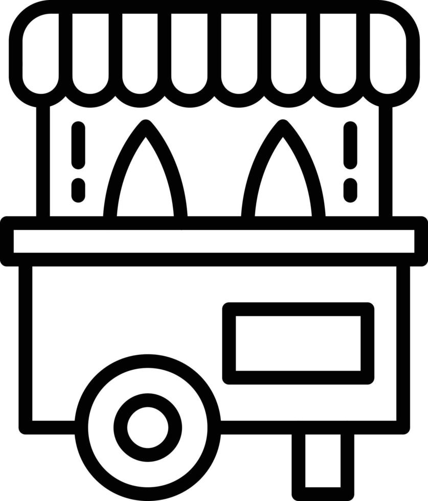 Stall Line Icon vector