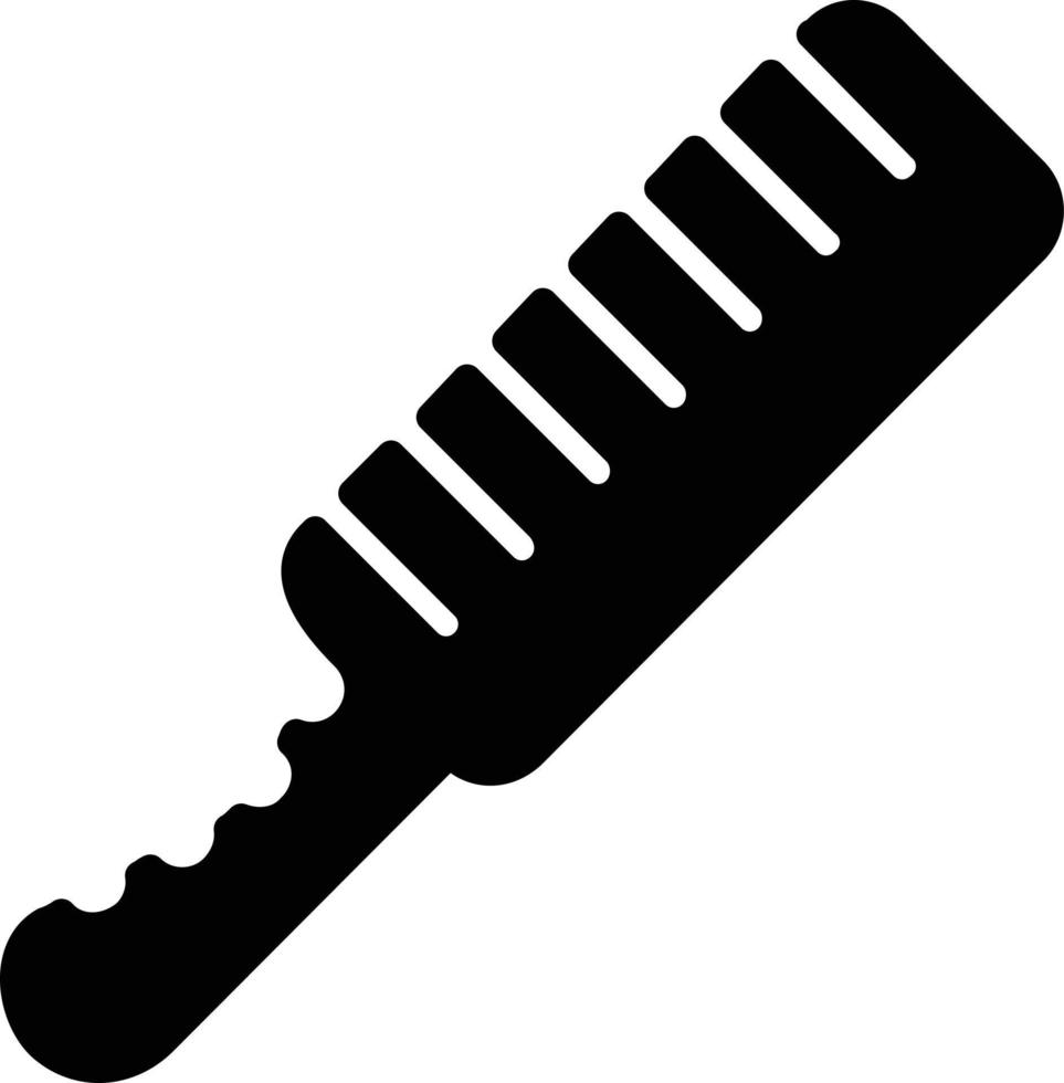Comb Glyph Icon vector