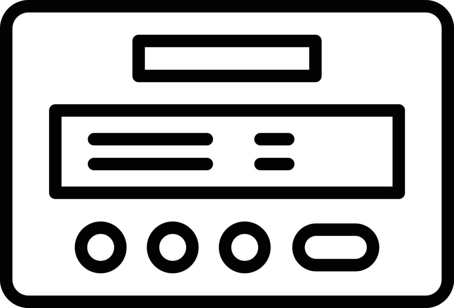 Pager Line Icon vector