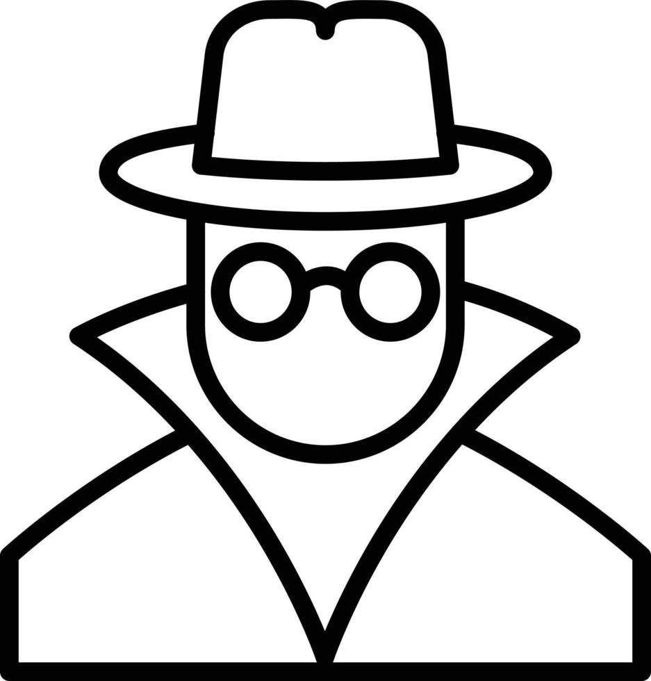 Spy Line Icon vector