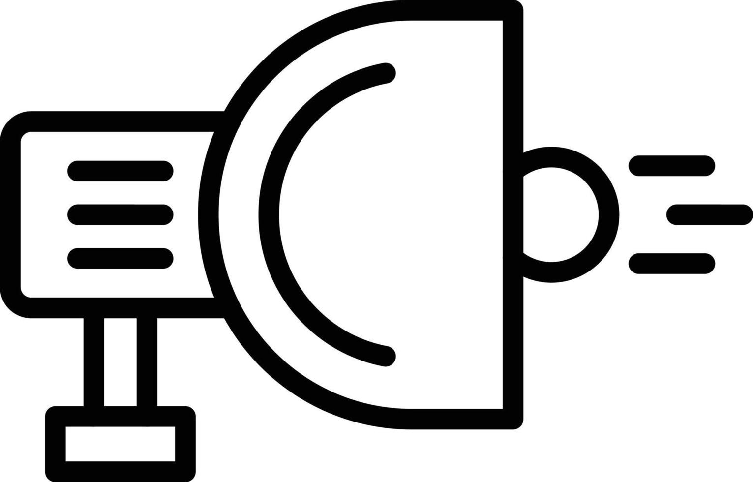Spotlight Line Icon vector