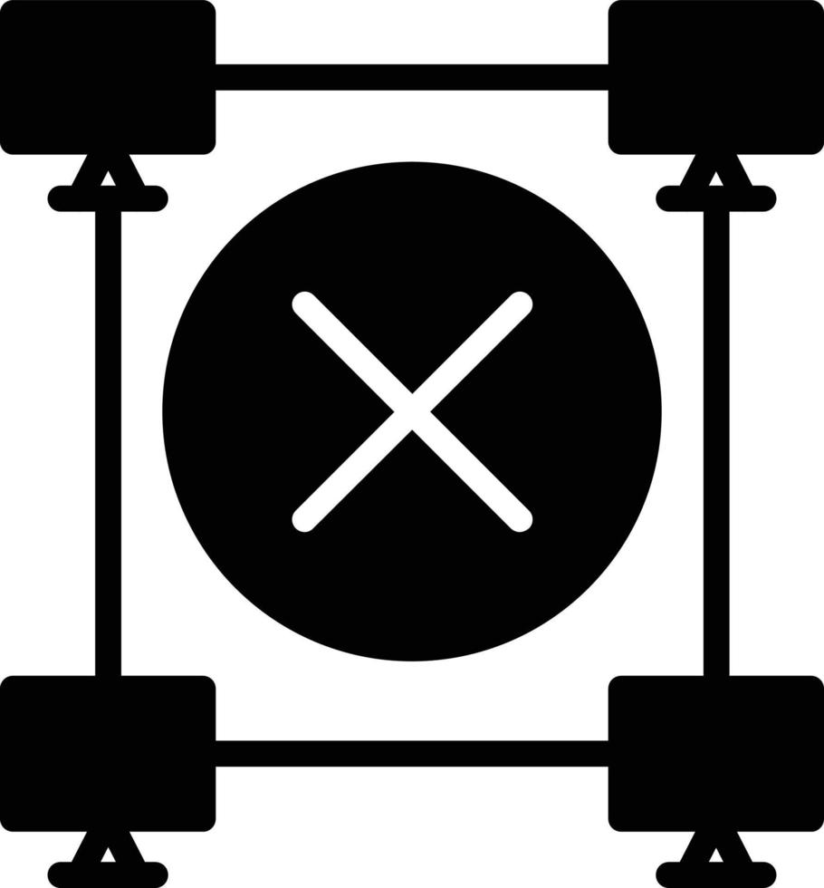 Online Game Glyph Icon vector