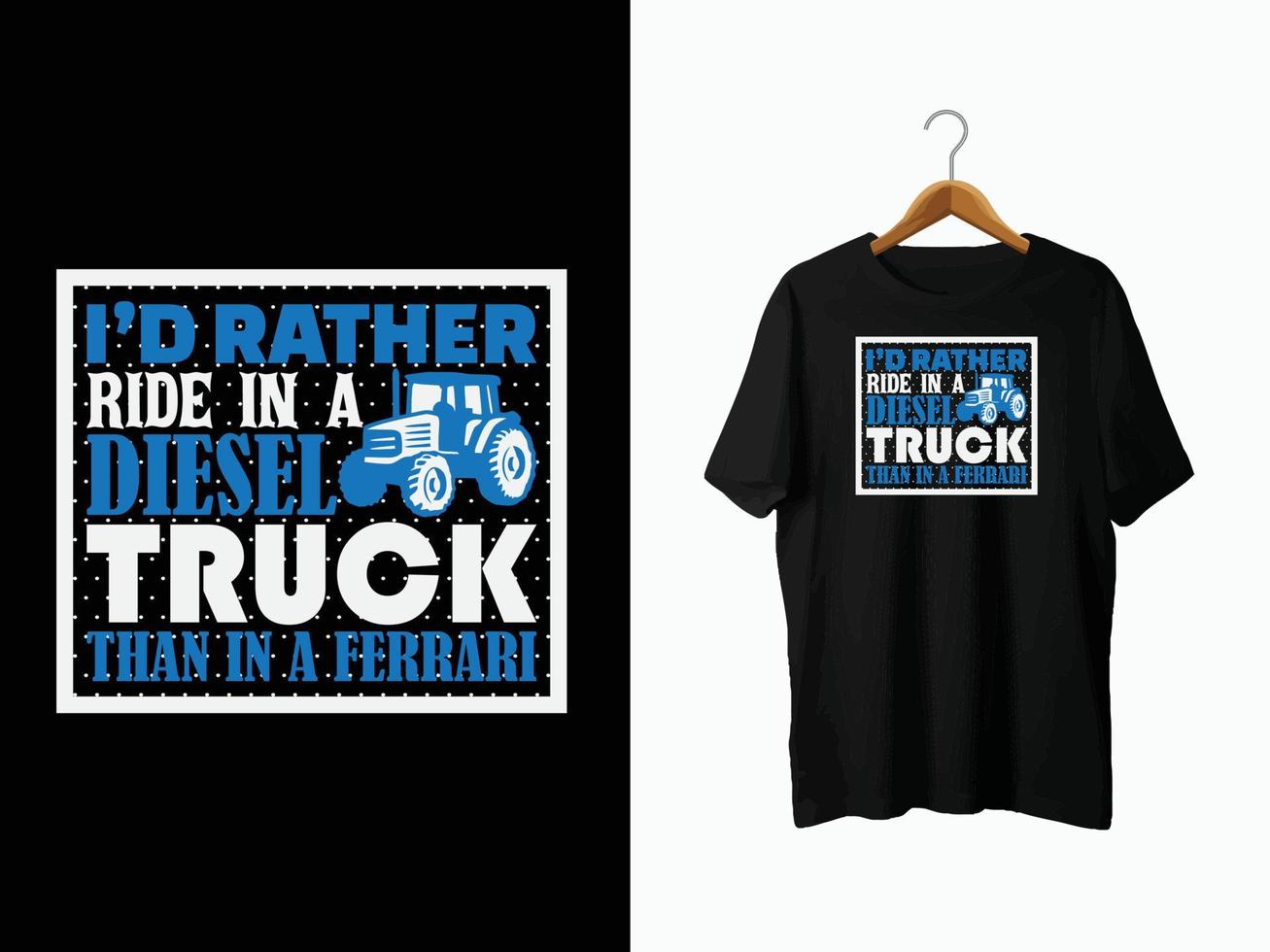 Truck T-Shirt Design vector