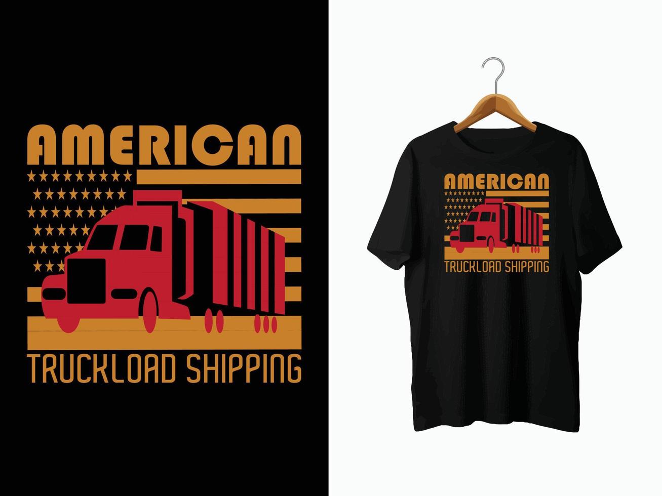 Truck T-Shirt Design vector