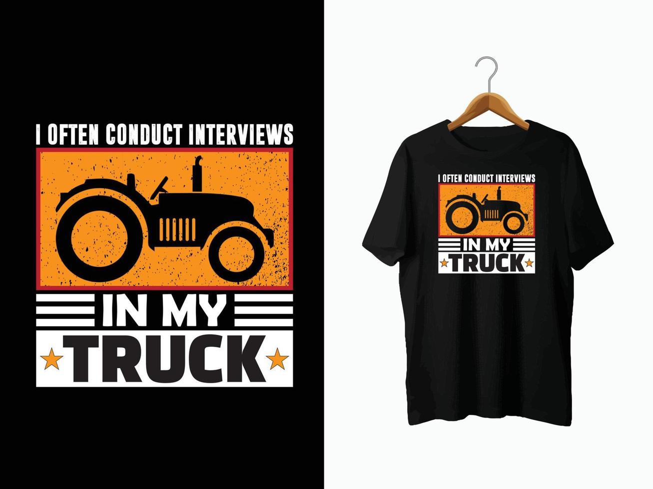 diseño de camiseta de camión vector