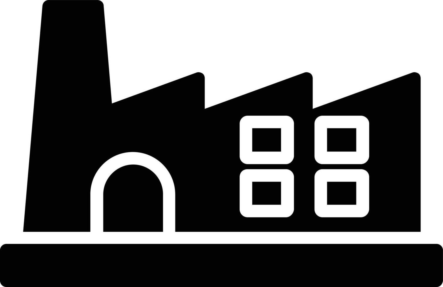 Factory Glyph Icon vector