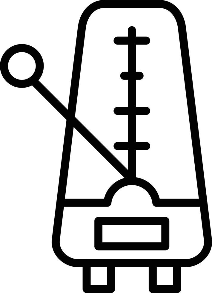 Metronome Line Icon vector