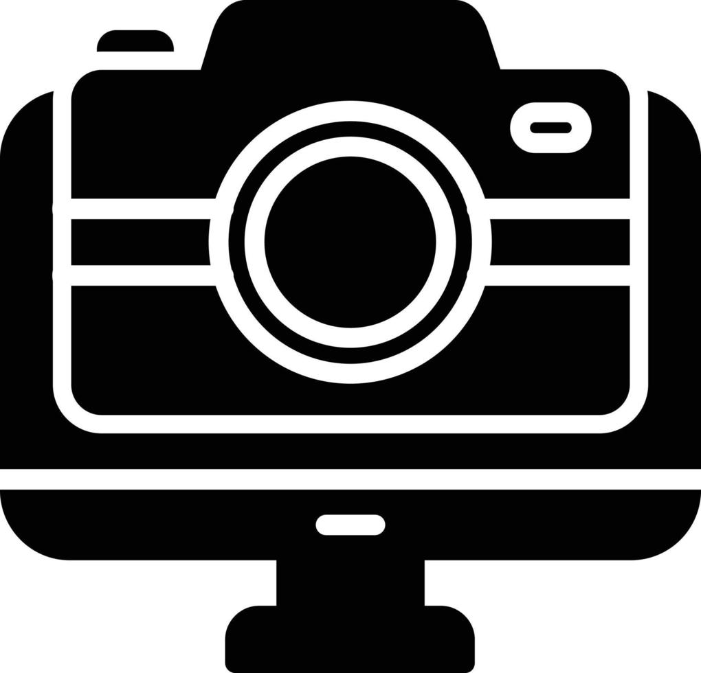 Camera Glyph Icon vector