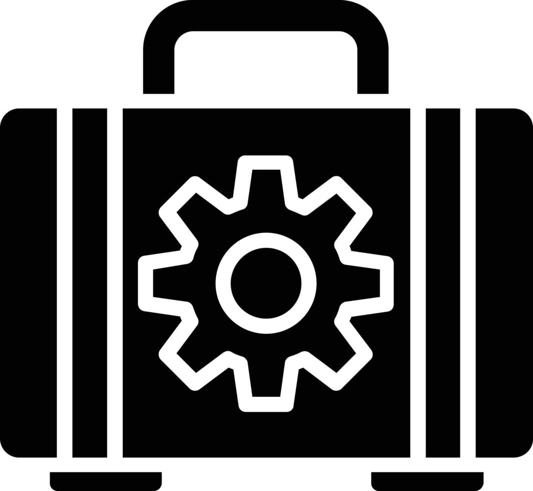 Briefcase Glyph Icon vector