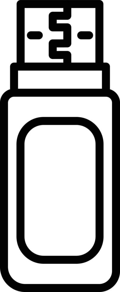 Usb Line Icon vector