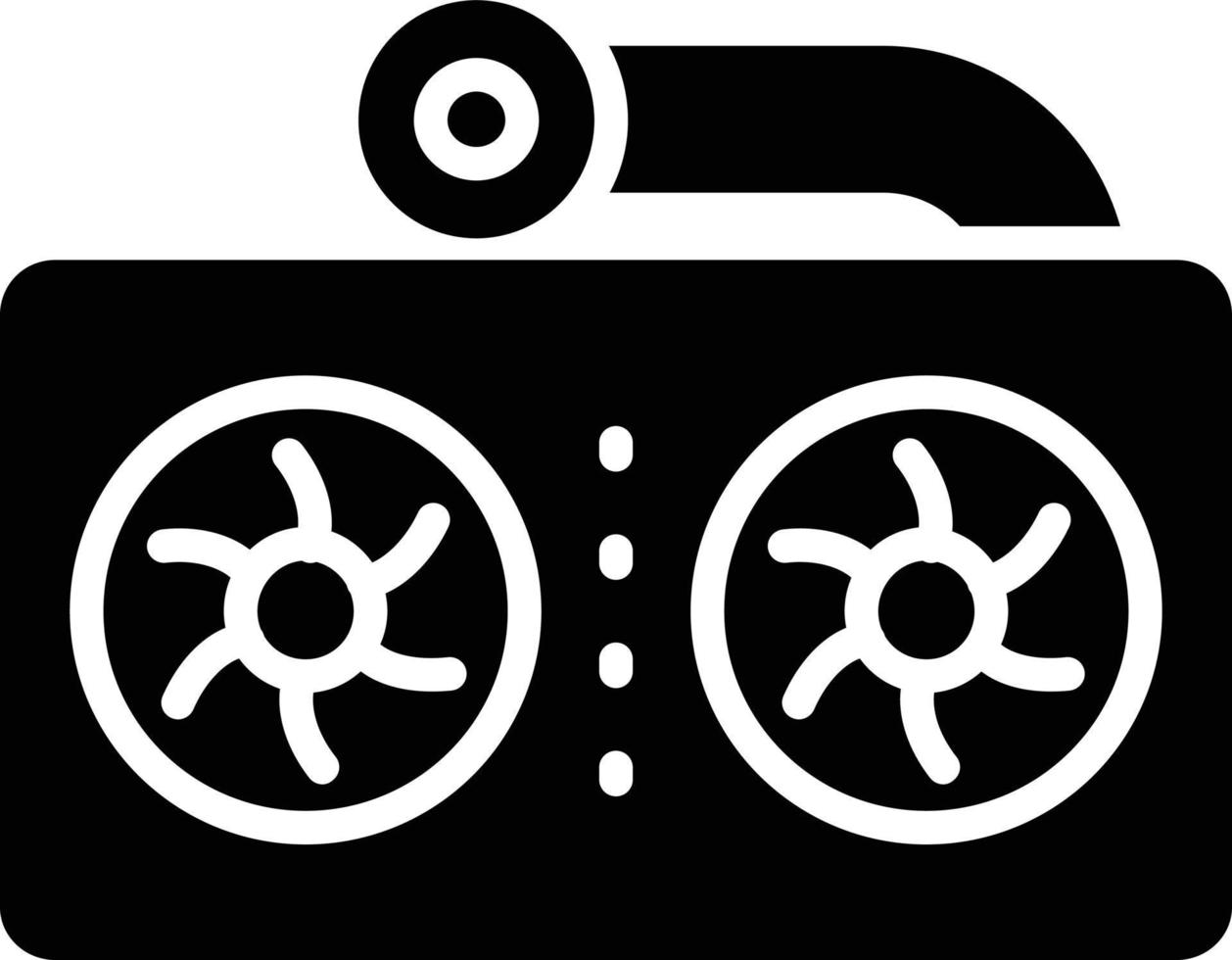PC Radiator Glyph Icon vector