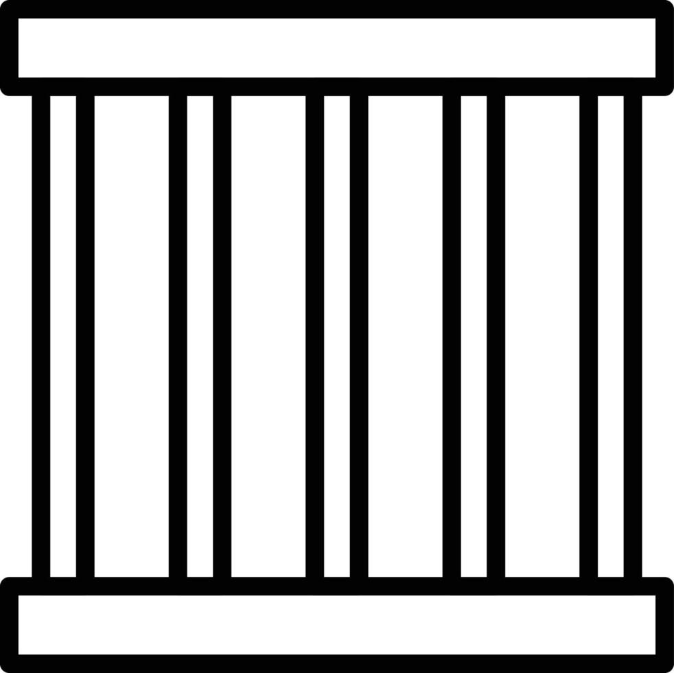 Prisoner Line Icon vector