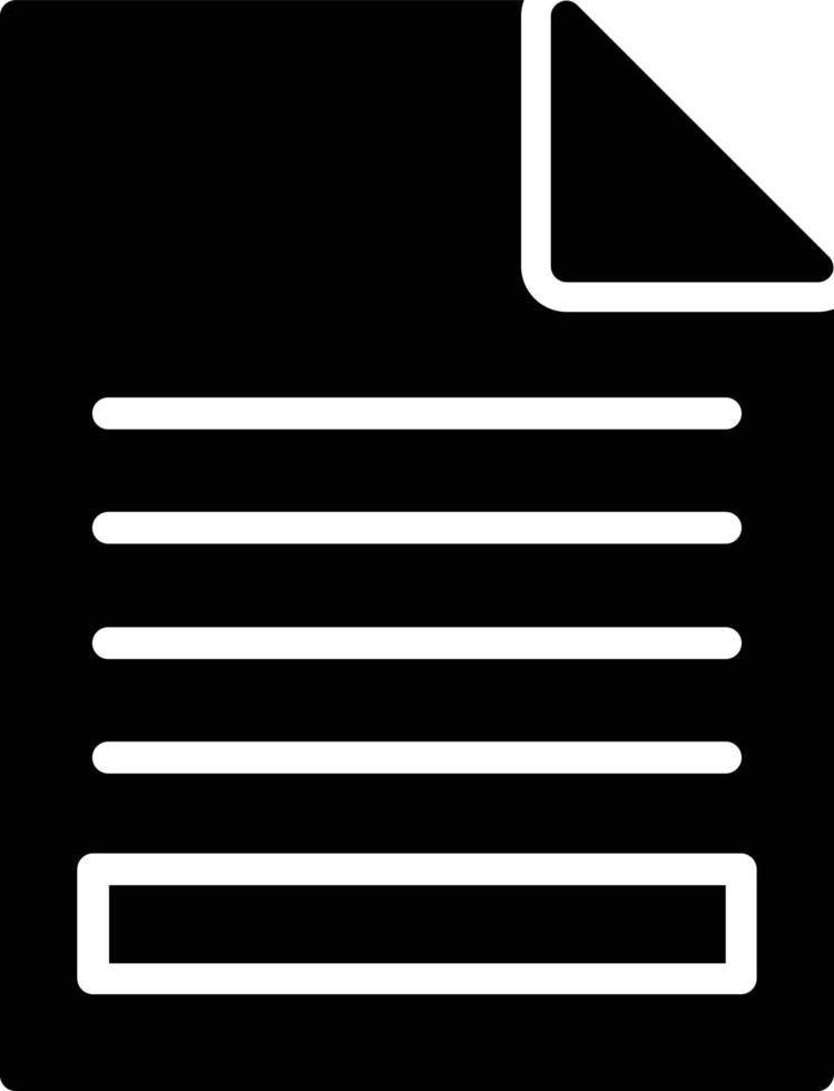 Files Glyph Icon vector