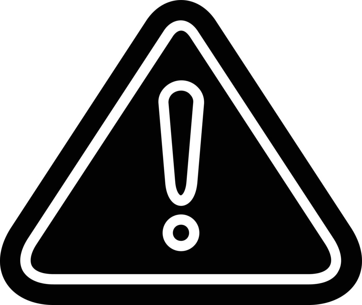 Alert Glyph Icon vector