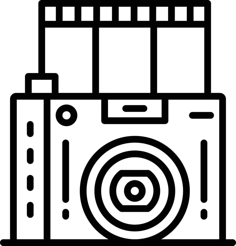 Film Camera Line Icon vector