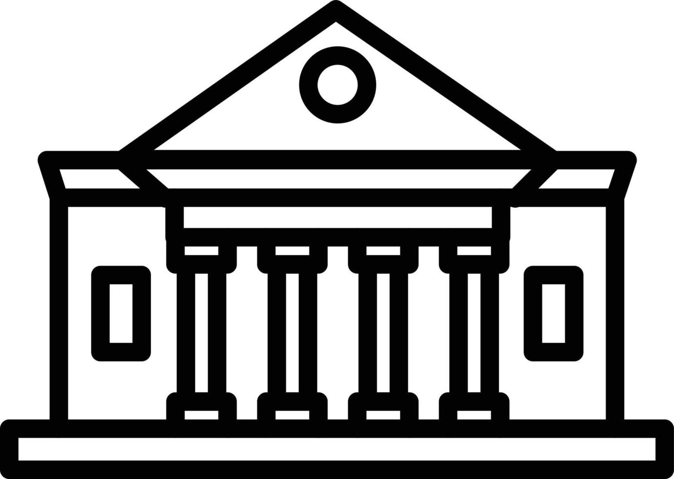 Museum Line Icon vector