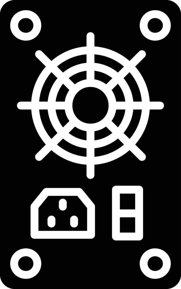 Power Supply Glyph Icon vector