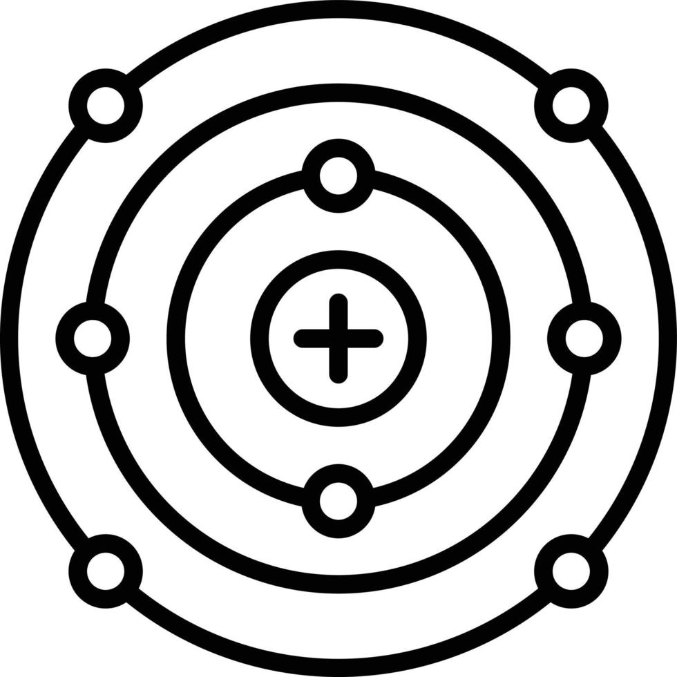 proton Line Icon vector
